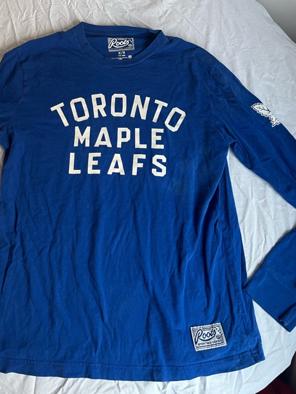 Roots Toronto Maple Leafs Long Sleeve Tee - Blue & White